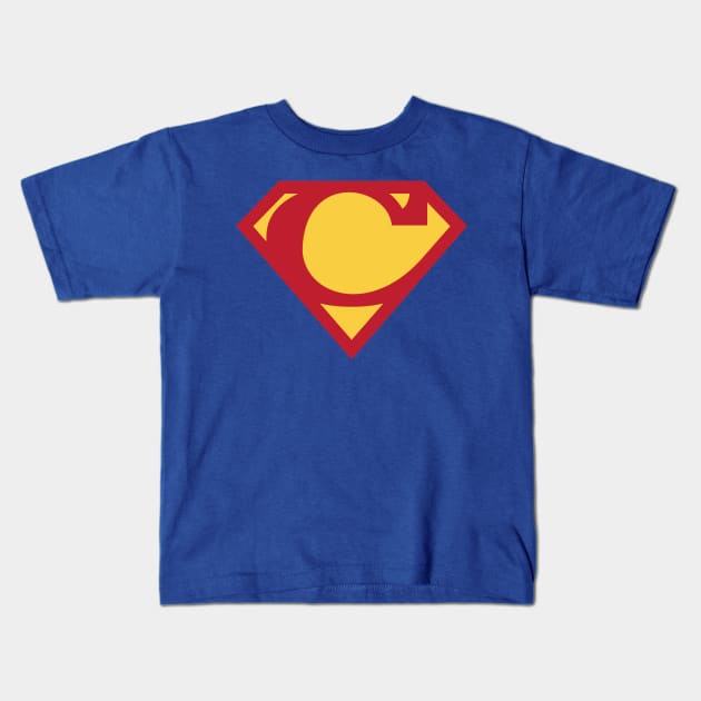 Letter C Kids T-Shirt by Ryan